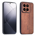Custodia in pelle goffrata 3D per Xiaomi 14
