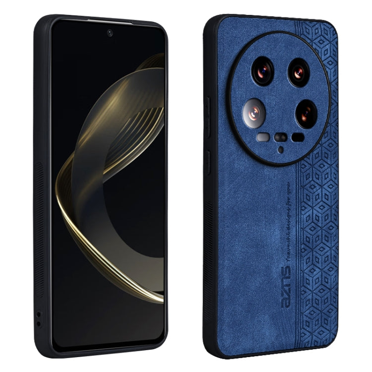 Custodia smartphone in pelle goffrata 3D per Xiaomi 14 Ultra