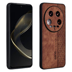 Custodia smartphone in pelle goffrata 3D per Xiaomi 14 Ultra