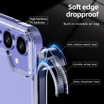 Custodia rigida trasparente in TPU per Samsung Galaxy A55 5G