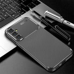 Custodia per telefono in TPU antiurto con struttura in fibra di carbonio, For Samsung Galaxy Xcover7, For Samsung Galaxy A55, For Samsung Galaxy A35, For Samsung Galaxy S24 Ultra 5G, For Samsung Galaxy S24+ 5G, For Samsung Galaxy S24 5G                ...