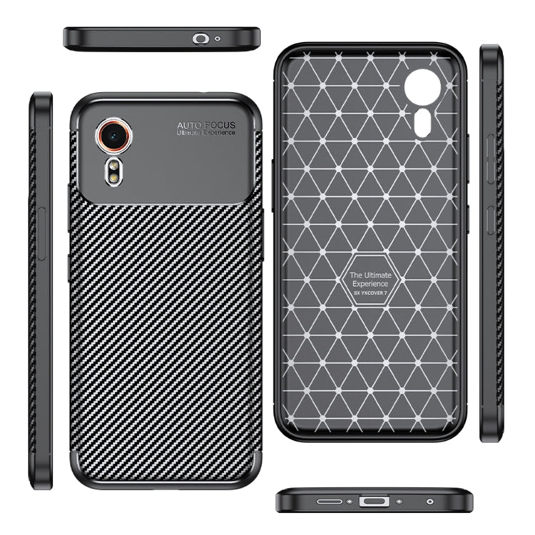 Custodia per telefono in TPU antiurto con struttura in fibra di carbonio, For Samsung Galaxy Xcover7, For Samsung Galaxy A55, For Samsung Galaxy A35, For Samsung Galaxy S24 Ultra 5G, For Samsung Galaxy S24+ 5G, For Samsung Galaxy S24 5G                ...