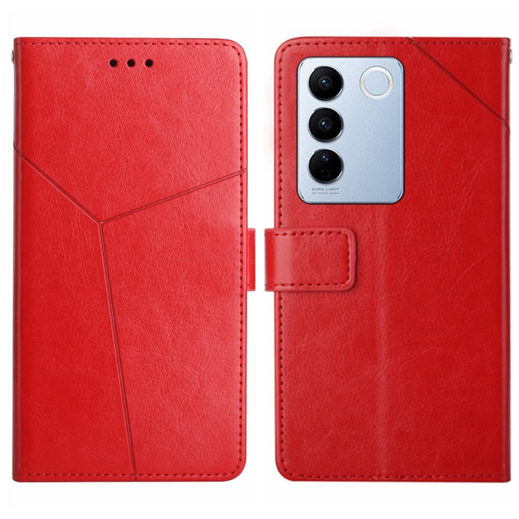 Custodia in pelle con supporto per Vivo V27e e modelli compatibili