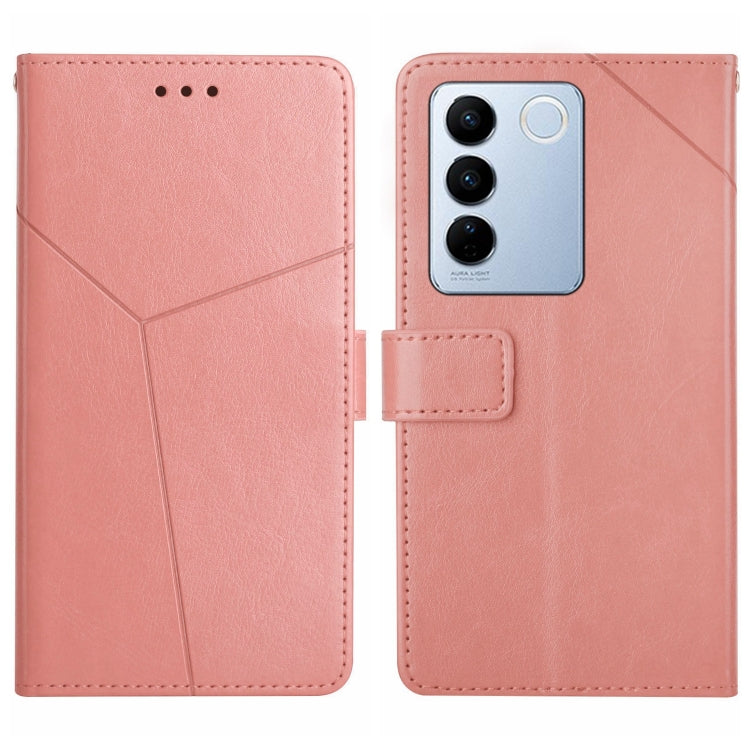 Custodia in pelle con supporto per Vivo V27e e modelli compatibili
