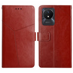 Custodia in pelle con supporto per Vivo V27e e modelli compatibili