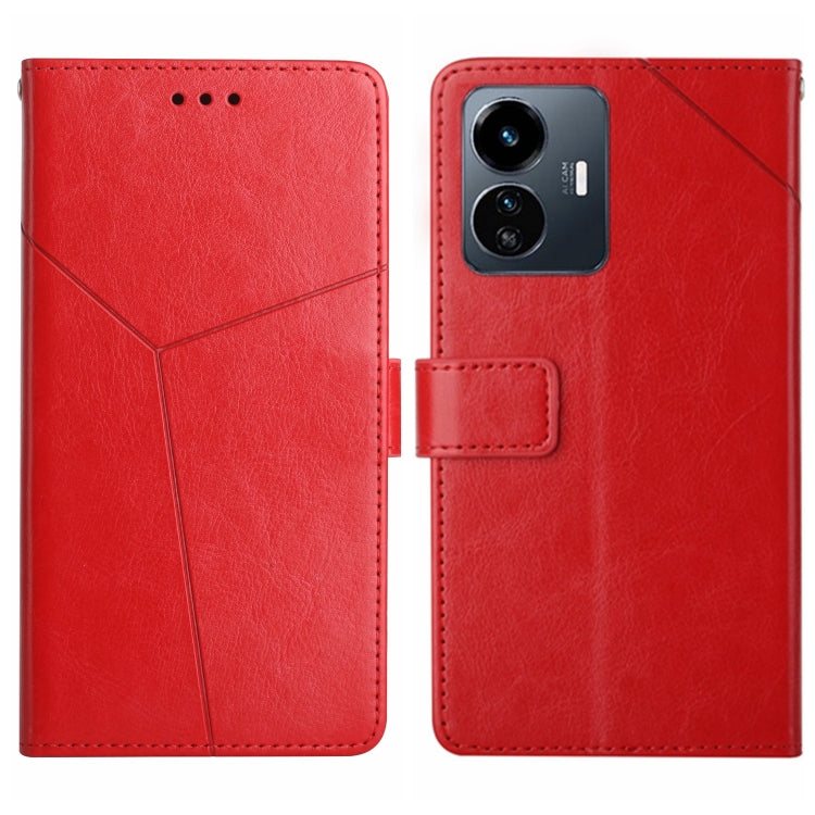 Custodia in pelle con supporto per Vivo Y22 4G e Y35 4G