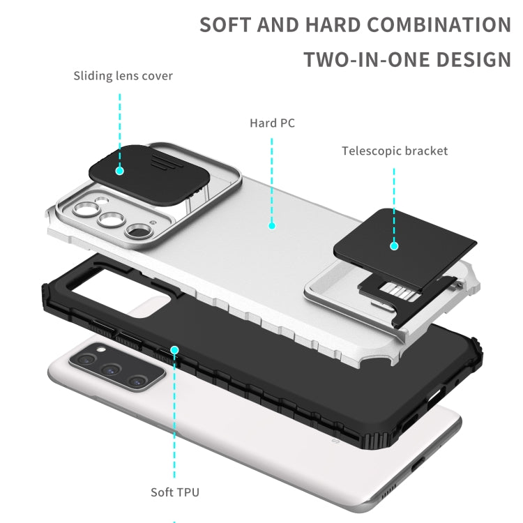 Custodia scorrevole con supporto per Samsung Galaxy S20 FE
