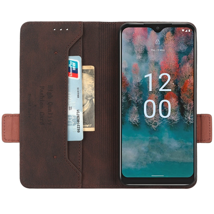 Custodia in pelle con chiusura magnetica per Nokia C12, C12 Pro, C12 Plus