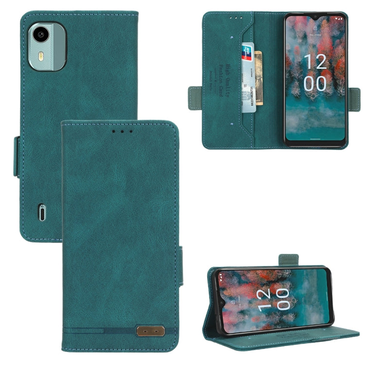 Custodia in pelle con chiusura magnetica per Nokia C12, C12 Pro, C12 Plus