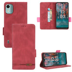 Custodia in pelle con chiusura magnetica per Nokia C12, C12 Pro, C12 Plus