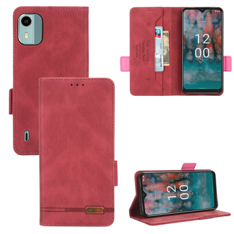 Custodia in pelle con chiusura magnetica per Nokia C12, C12 Pro, C12 Plus
