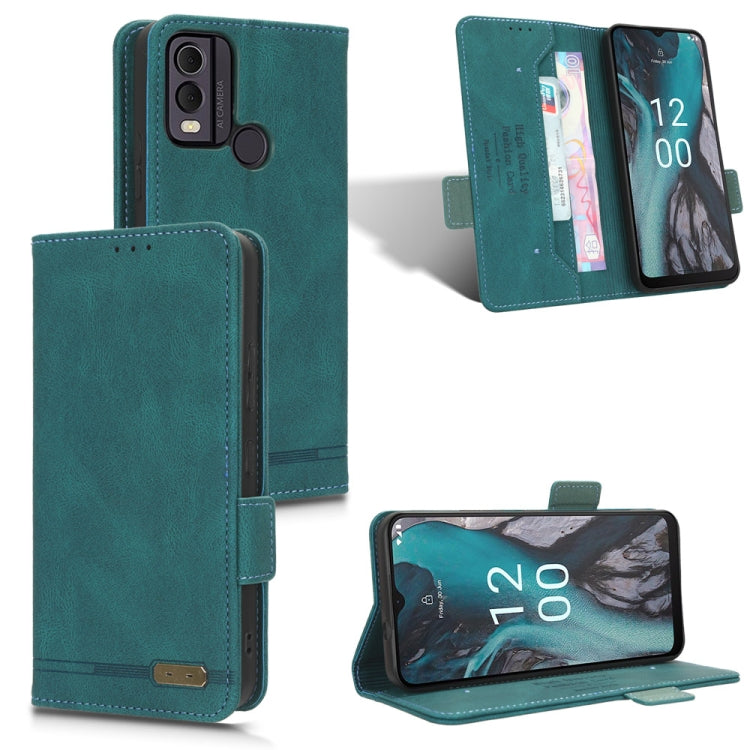 Custodia in pelle con chiusura magnetica per Nokia C12, C12 Pro, C12 Plus