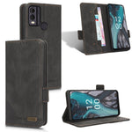 Custodia in pelle con chiusura magnetica per Nokia C12, C12 Pro, C12 Plus