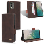 Custodia in pelle con chiusura magnetica per Nokia C12, C12 Pro, C12 Plus