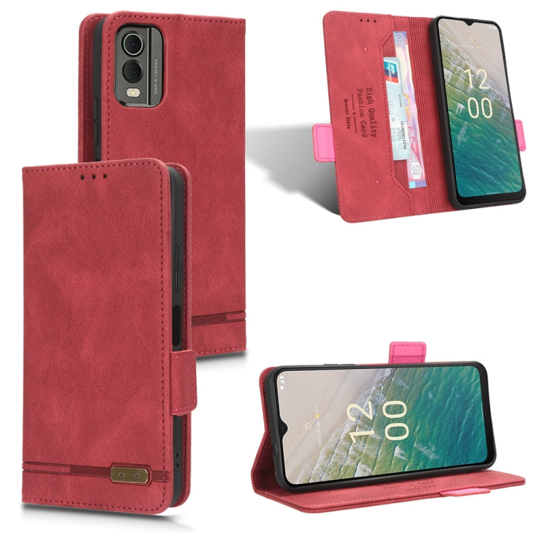 Custodia in pelle con chiusura magnetica per Nokia C12, C12 Pro, C12 Plus