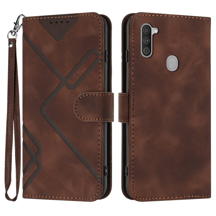 Custodia portafoglio in pelle per Samsung Galaxy A11
