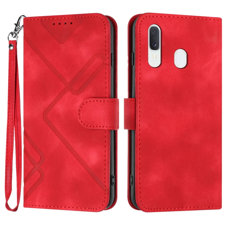 Custodia portafoglio in pelle per Samsung Galaxy A20s