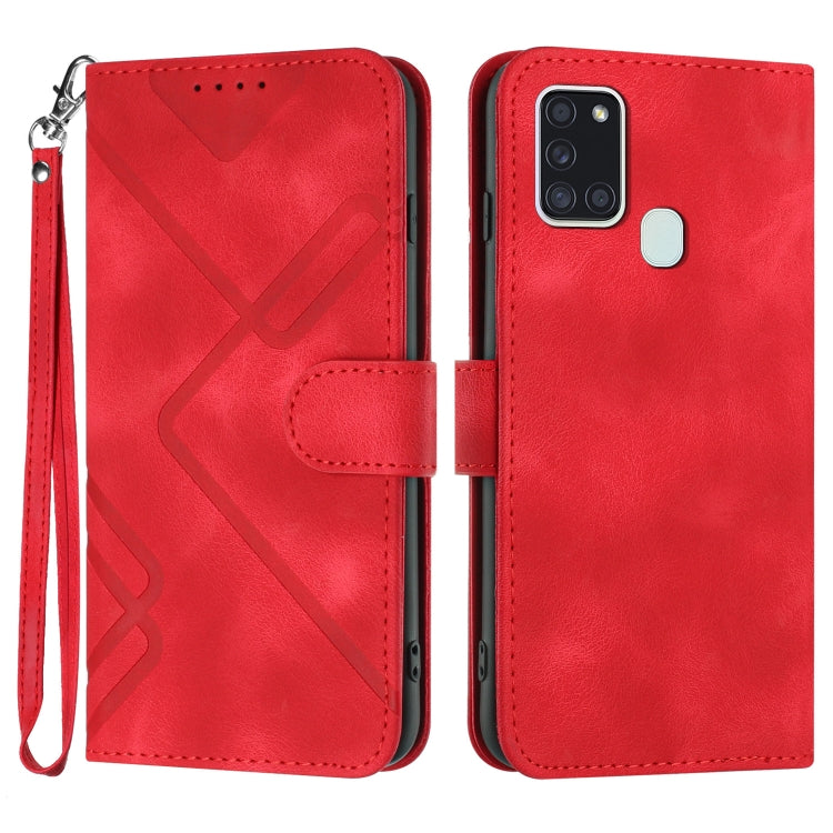 Custodia portafoglio in pelle per Samsung Galaxy A21s