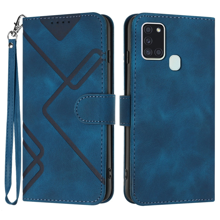 Custodia portafoglio in pelle per Samsung Galaxy A21s