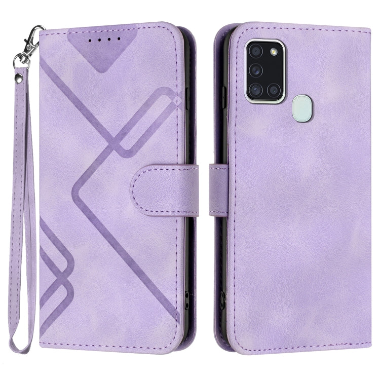 Custodia portafoglio in pelle per Samsung Galaxy A21s