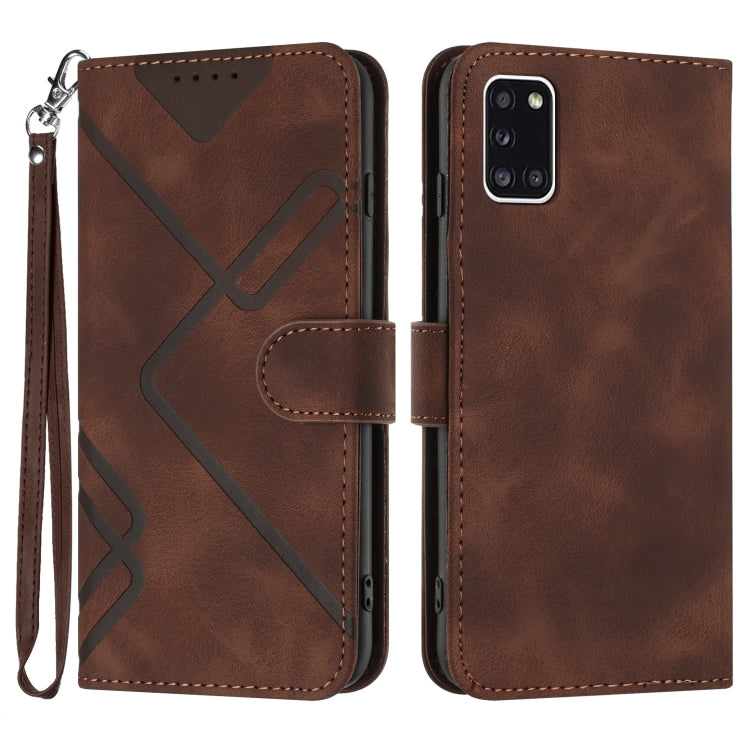 Custodia portafoglio in pelle per Samsung Galaxy A21s