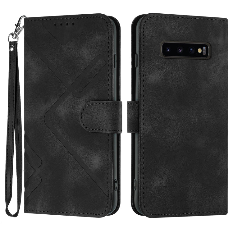 Custodia portafoglio in pelle per Samsung Galaxy S10+