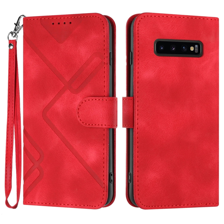 Custodia portafoglio in pelle per Samsung Galaxy S10+