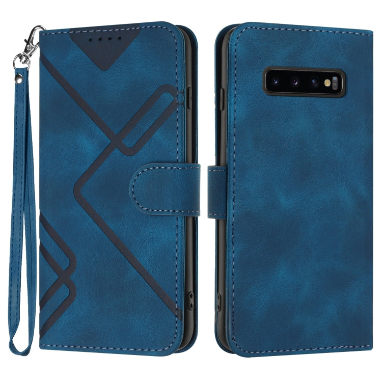 Custodia portafoglio in pelle per Samsung Galaxy S10+