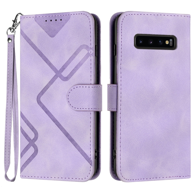 Custodia portafoglio in pelle per Samsung Galaxy S10+
