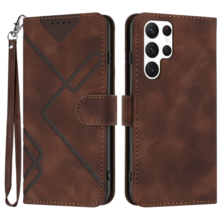 Custodia portafoglio in pelle per Samsung Galaxy S22 Ultra