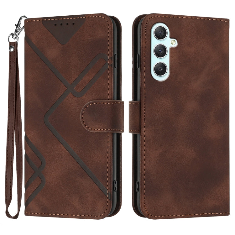 Custodia portafoglio in pelle per Samsung Galaxy A55 5G