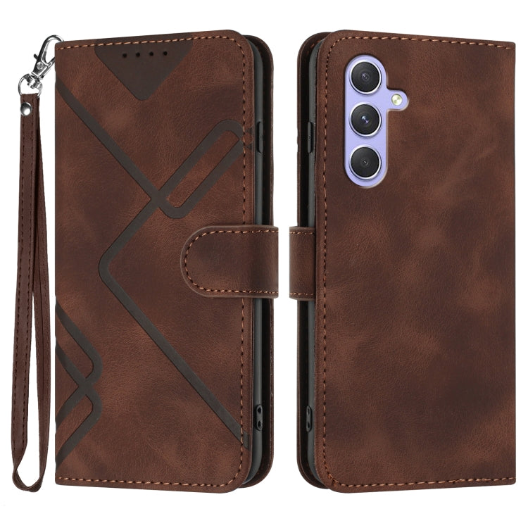 Custodia portafoglio in pelle per Samsung Galaxy A55 5G