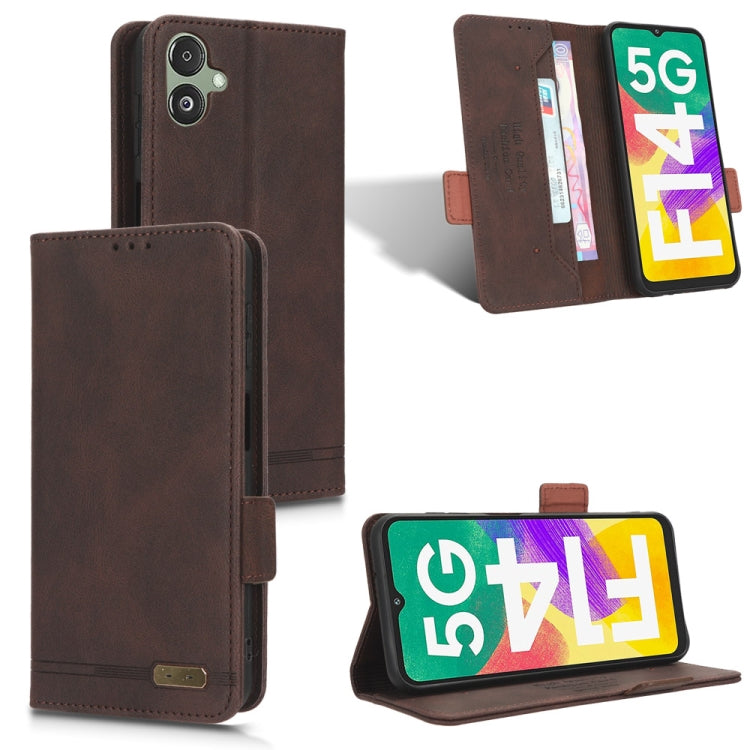 Custodia portafoglio in pelle con chiusura magnetica per Samsung