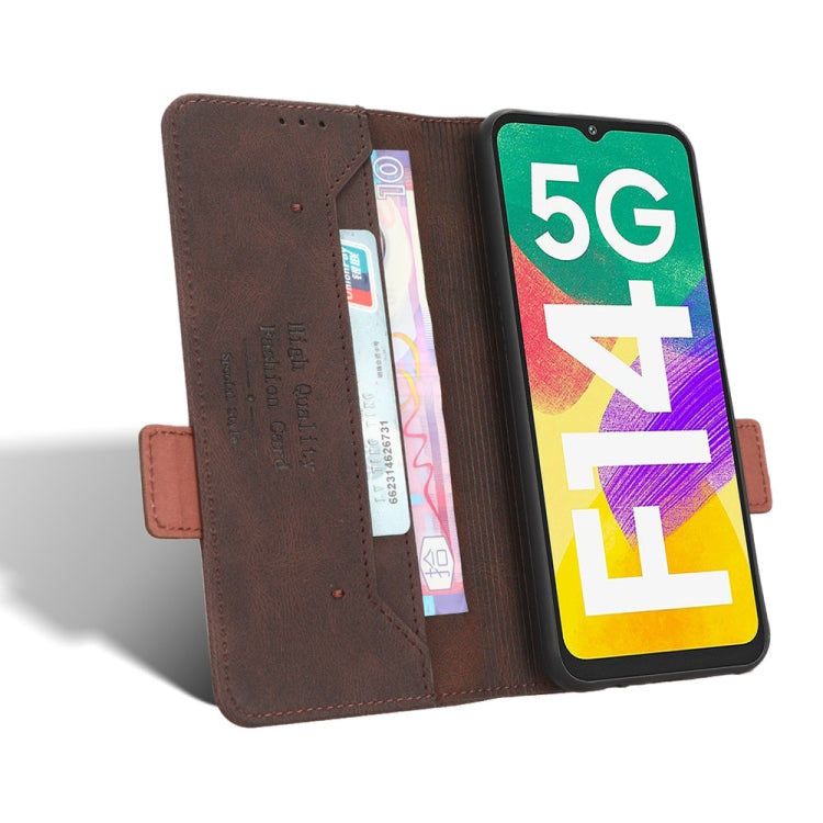 Custodia portafoglio in pelle con chiusura magnetica per Samsung