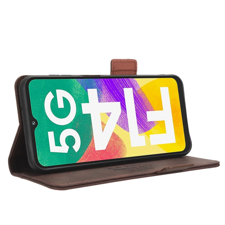 Custodia portafoglio in pelle con chiusura magnetica per Samsung