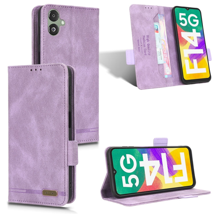 Custodia portafoglio in pelle con chiusura magnetica per Samsung