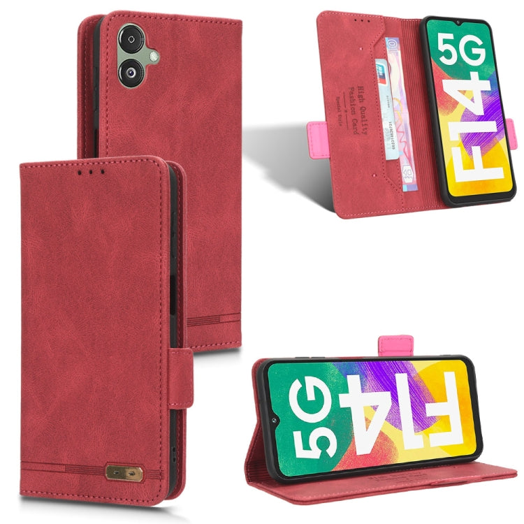 Custodia portafoglio in pelle con chiusura magnetica per Samsung