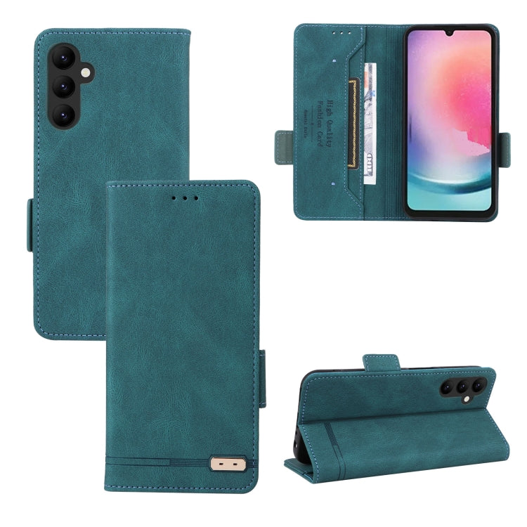 Custodia portafoglio in pelle con chiusura magnetica per Samsung