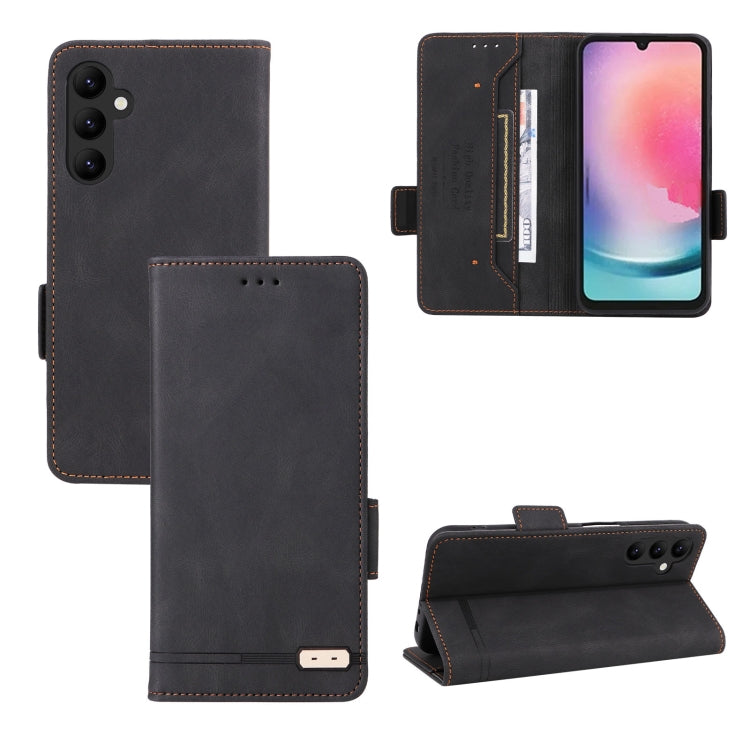 Custodia portafoglio in pelle con chiusura magnetica per Samsung