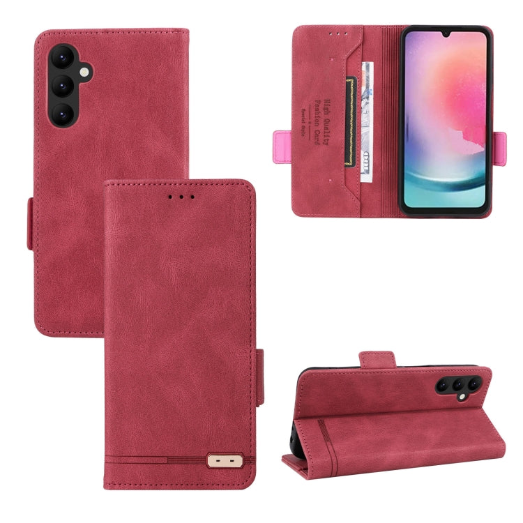 Custodia portafoglio in pelle con chiusura magnetica per Samsung