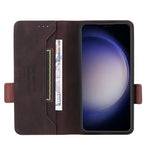 Custodia portafoglio in pelle con chiusura magnetica per Samsung