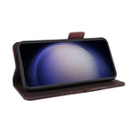 Custodia portafoglio in pelle con chiusura magnetica per Samsung