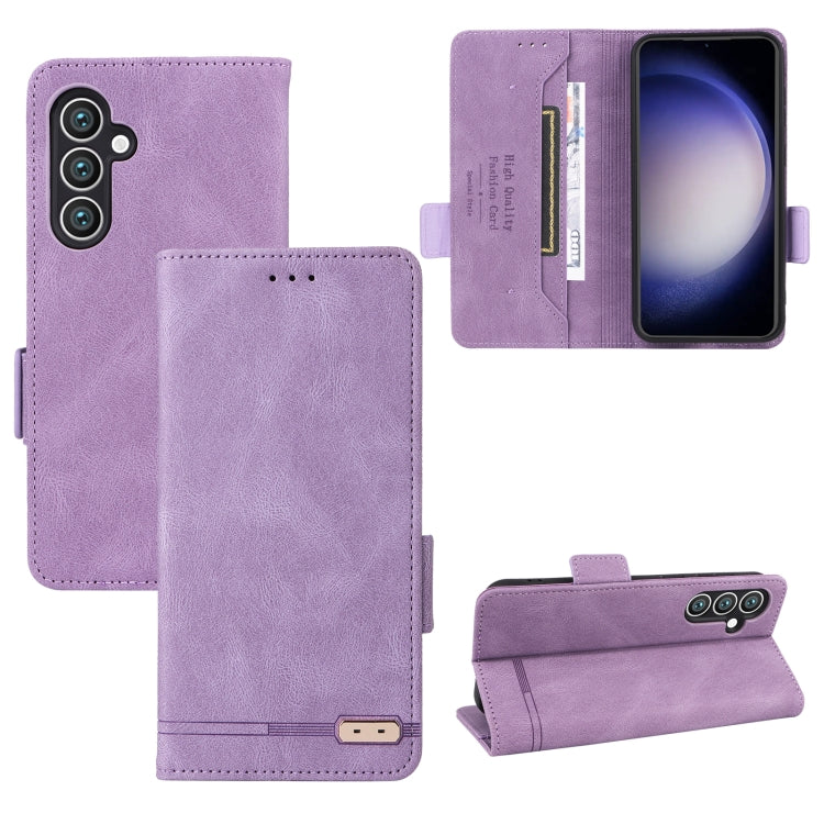 Custodia portafoglio in pelle con chiusura magnetica per Samsung