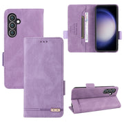 Custodia portafoglio in pelle con chiusura magnetica per Samsung