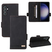 Custodia portafoglio in pelle con chiusura magnetica per Samsung