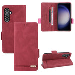 Custodia portafoglio in pelle con chiusura magnetica per Samsung
