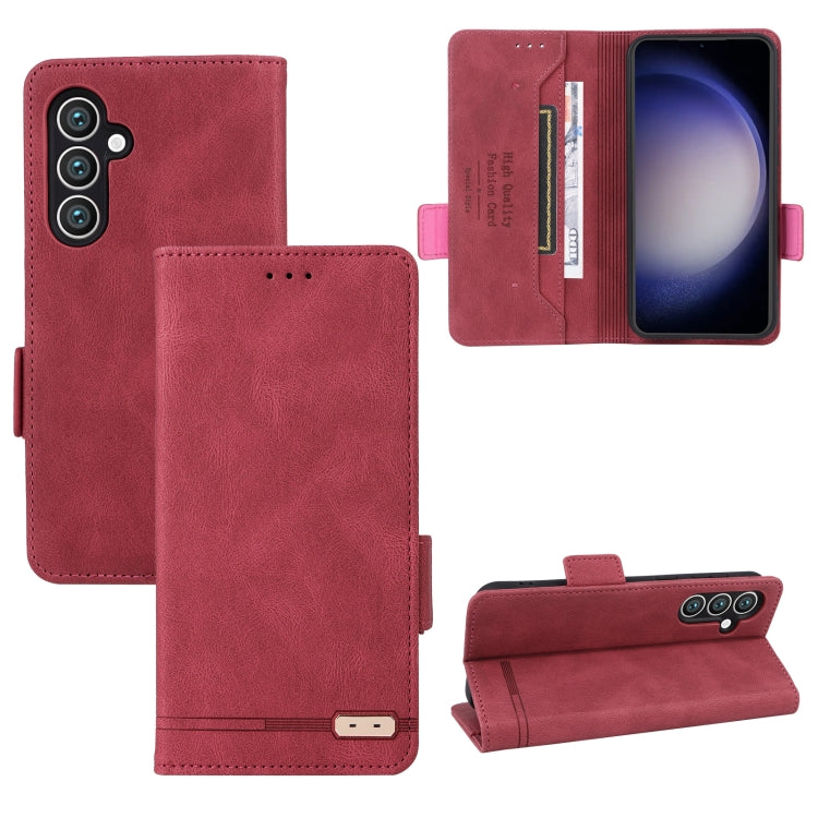 Custodia portafoglio in pelle con chiusura magnetica per Samsung