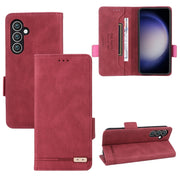 Custodia portafoglio in pelle con chiusura magnetica per Samsung