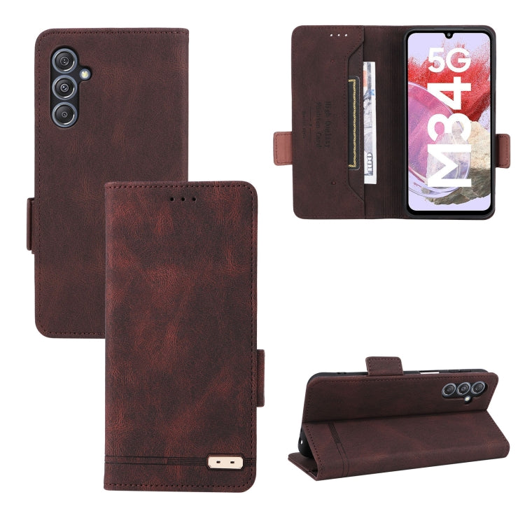 Custodia portafoglio in pelle con chiusura magnetica per Samsung