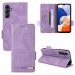 Custodia portafoglio in pelle con chiusura magnetica per Samsung